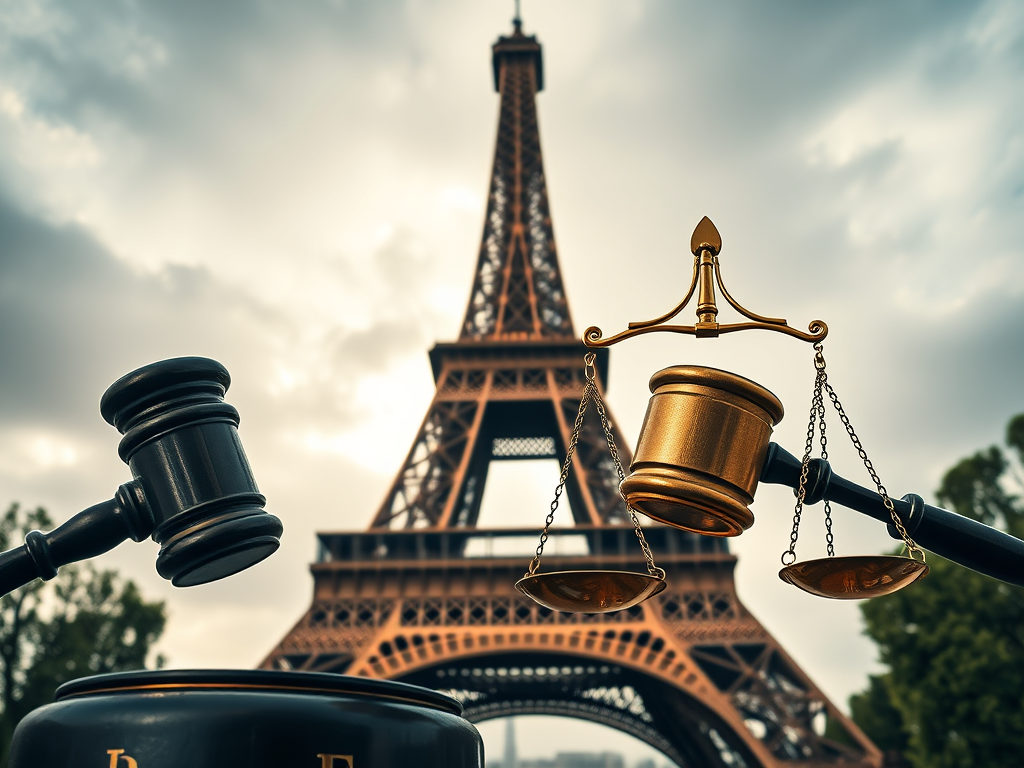 Justice d'horlogerie sous la Tour Eiffel