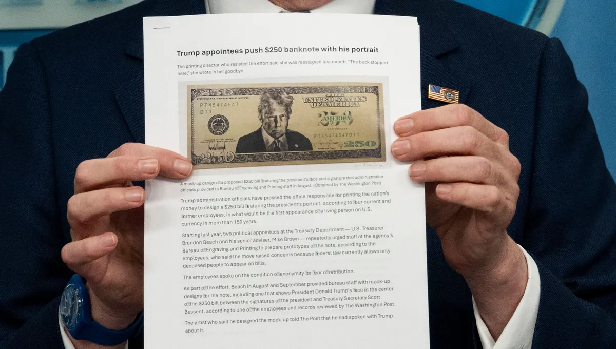 Trump veut son visage sur le billet de 250 $